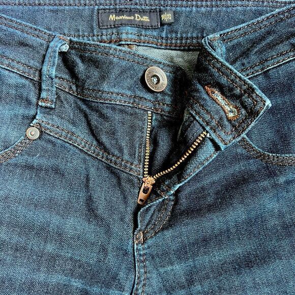 MASSIMO DUTTI Dark Blue Straight Leg Jeans Size 26 - Picture 6 of 7
